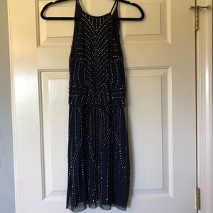 Navy blue Beaded dress